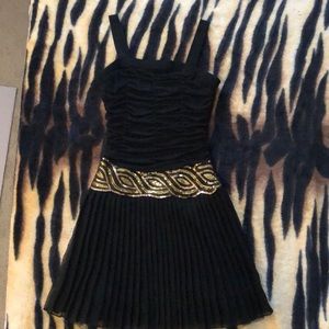 Girls Black and Gold Dress